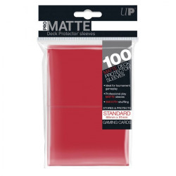 Sleeves standard rouge mat x100