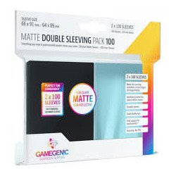 Double Sleeving Matte 66x91 / 64x89 : Black x100 + incolre x100