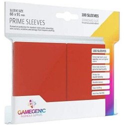 Prime Sleeves  66x91 Red x100