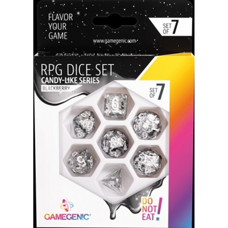RPG Dice Set / Set de 7 dés Blackberry