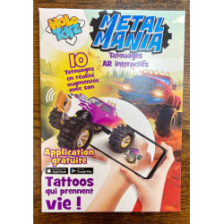 10 Tatouages Métal Manta à animer