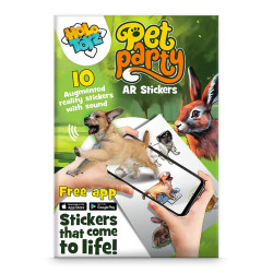 10 Autocollants Pet Party à animer