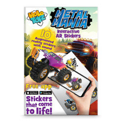 10 Autocollants Métal Manta à animer