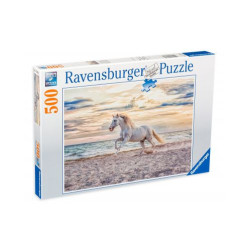 Cheval sur la Plage . puzzle de 500 pièces