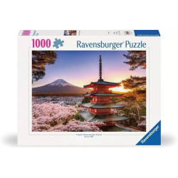 Cerisiers . mont fuji , Puzzle de 1000 pièces