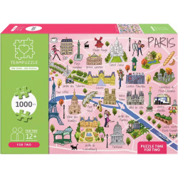 Teampuzzle : Paris . 1000 pièces (2x500p.)