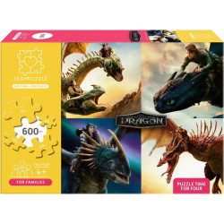 Teampuzzle : Dragon . 600 pièces (70+110+